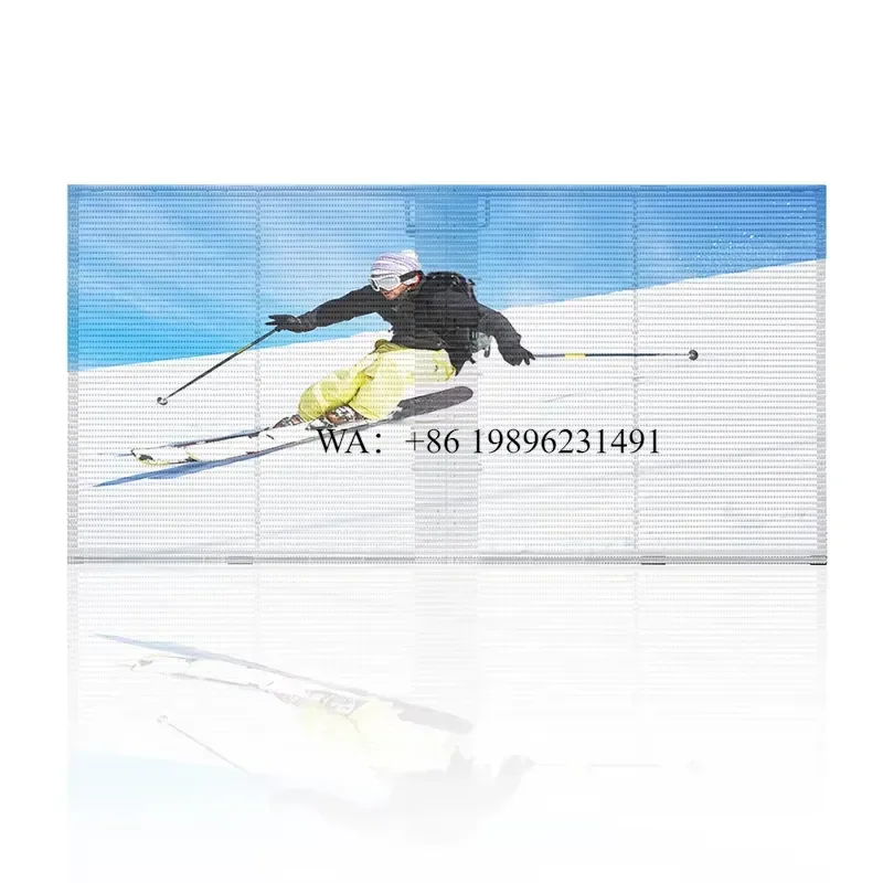 China's New P2.8 16S Indoor Full-Color LED Video Display Transparent Screen for Shopping Malls Retail Stores Elevators