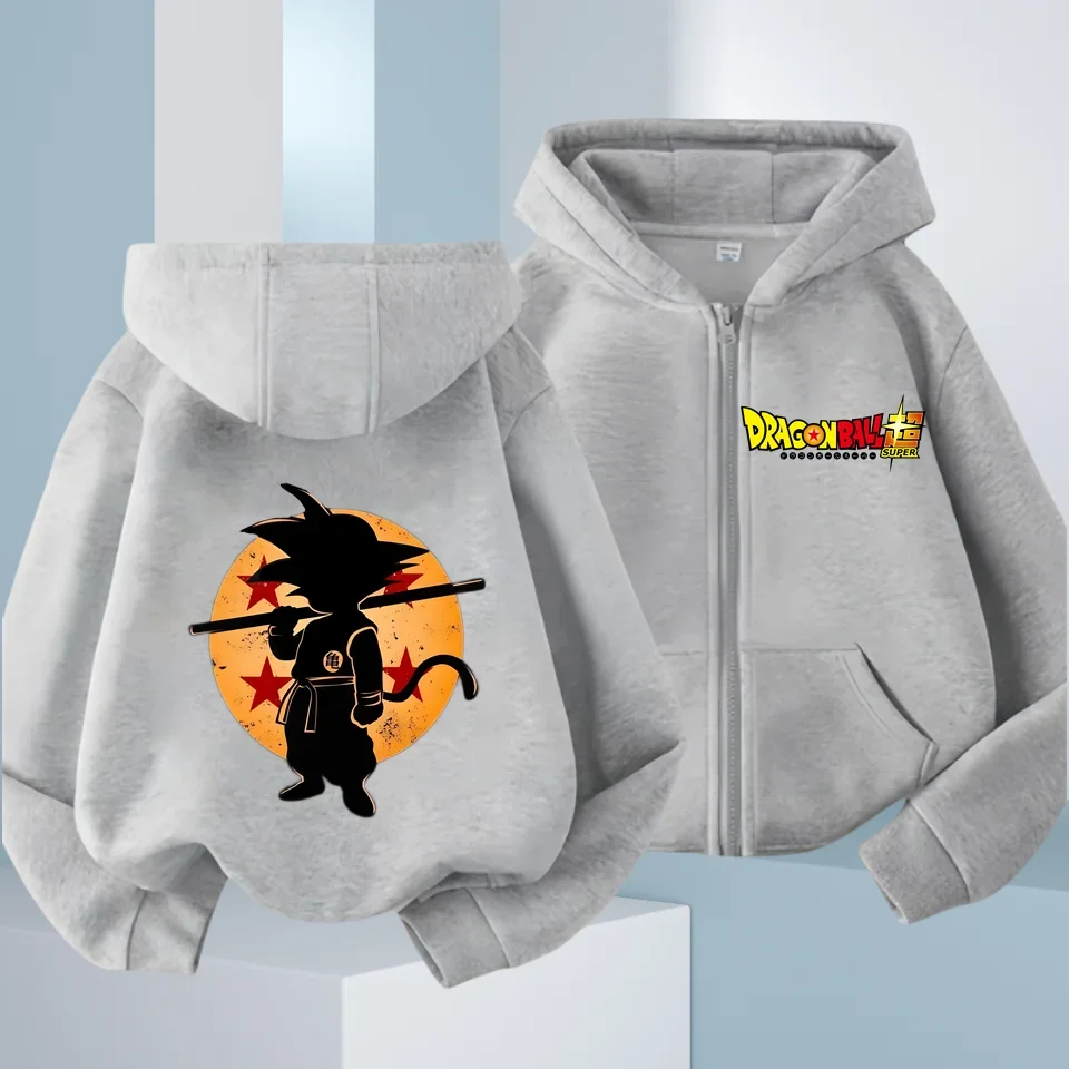 New Boys Girls Clothes Dragonball Hoodie Set Kids 2pcs Spring Autumn Toddler Girls Cartoon Hooded +pants Tracksuit Goku Clothing