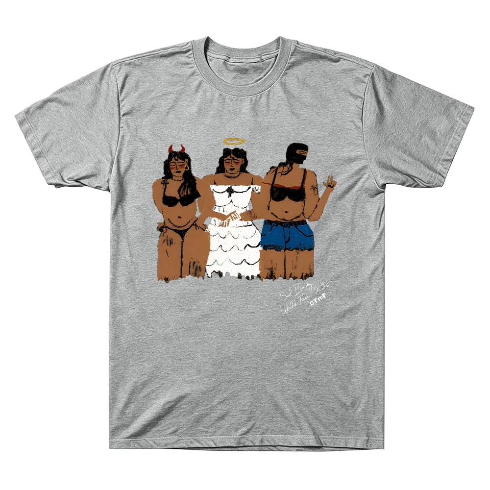 Bad Bunnys World Tour 2026 DTMF T-shirts Debi Tirar Mas Fotos Merch Tees Men Women Casual Fan Gift Tops Cotton Comfort Y2K Tees