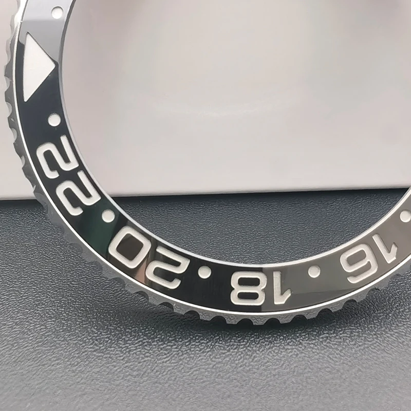 AAA Gray And Black Ceramic Watch Bezel For RLX GMT-Master 126710 Watches, Bruce Wayne Watch Bezel, High Quality Watch Parts