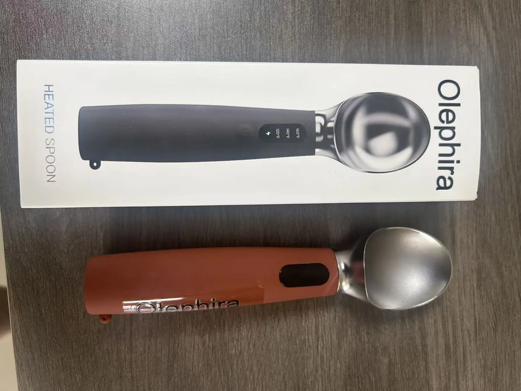 olephira heated ice cream scoop