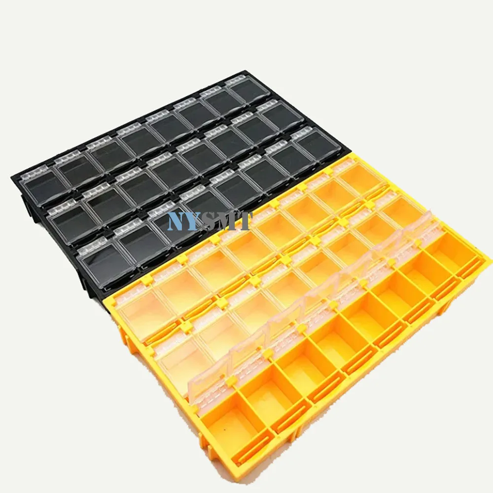 SMD Container SMT IC Electronic Component 210x156x18mm 48pcs Mini Storage Kit DIY Small Component Jewelry Tool Box