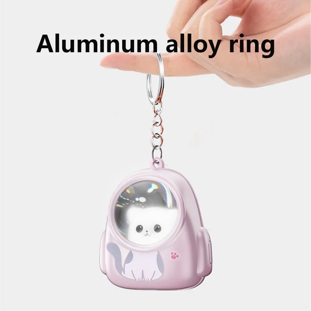 Mini Kitten Keychain Lamp Portable Small Gift Pendant Lamp