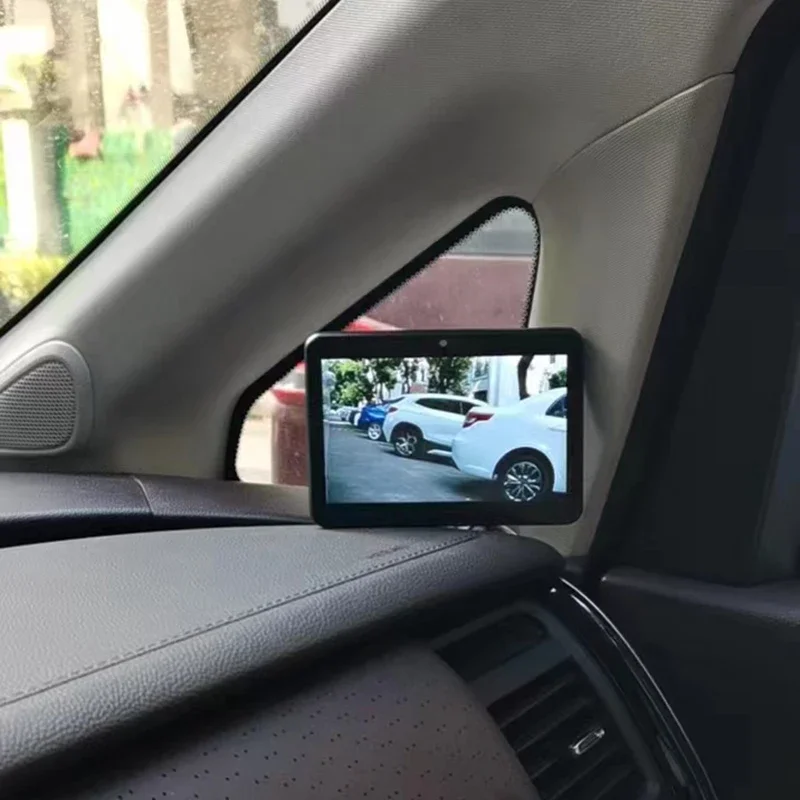 

high definition large field of view and line auxiliary wide angle reflective intelligent reversing mirror