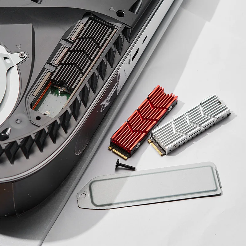 M.2 SSD Cooling Enclosure for PS5 Heat Sink M2 NVME NGFF 2280 Solid State Hard Disk Aluminum Alloy Cooler Computer Heat Radiator