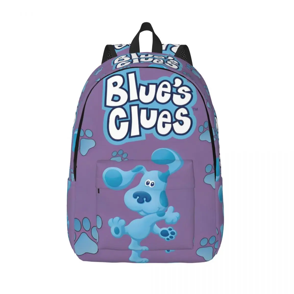 

Blue's Clues Blue Dog Cartoon Backpack for Men Women Fashion High School Hiking Travel Daypack College Shoulder Bag Lightweight