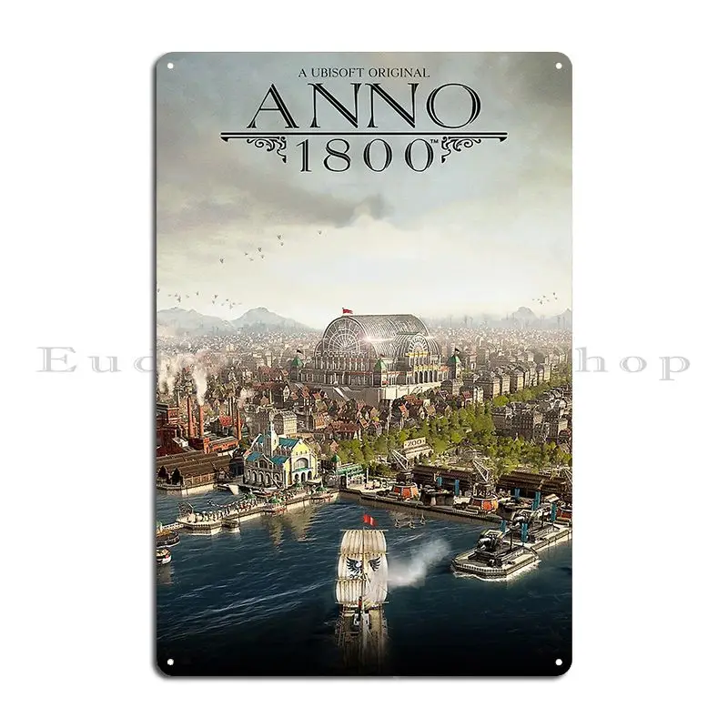 Anno 1800 Poster 2023 Anno 1404 Venice fan items Ancient Rome Awakens Metal Cinema Classic Cave Retro Designer Tin Sign Poster