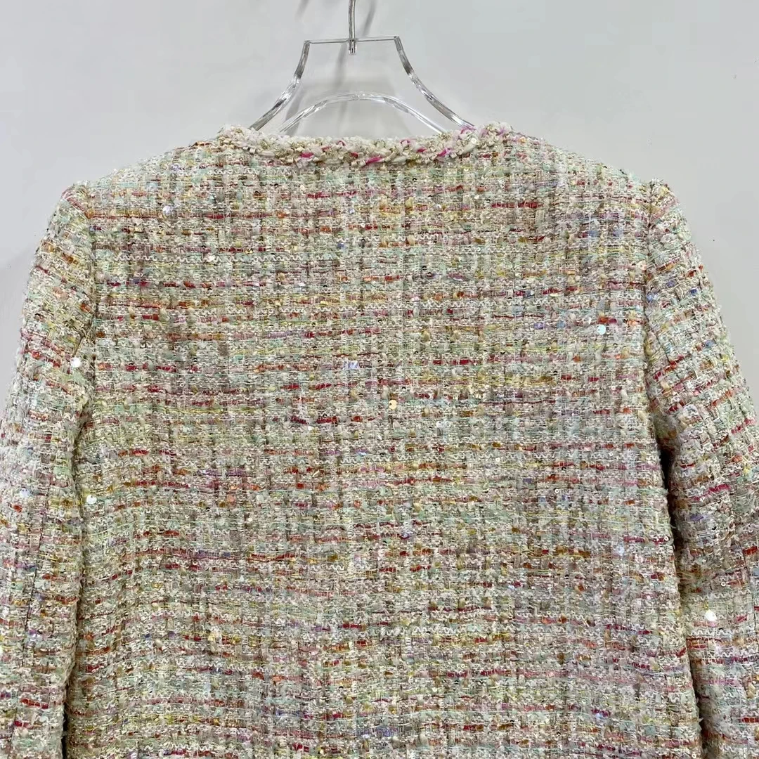 Manteau tissé en laine pour femmes, veste décontractée à la mode