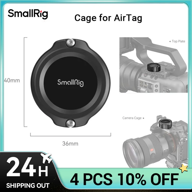 

SmallRig Cage for AirTag Universal Way to Mount AirTag On The Camera To Track Devices Max 100m Track MD4149