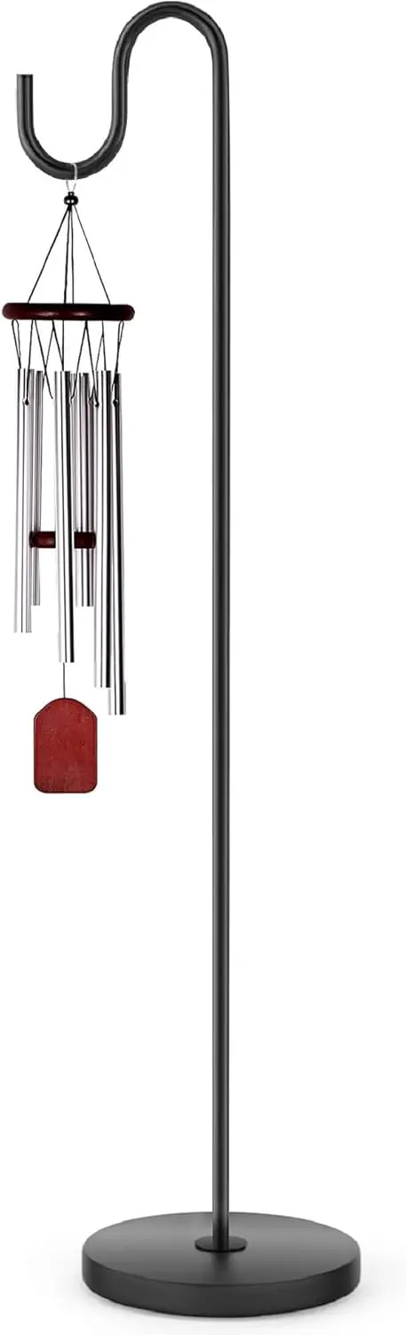 

59" Wind Chime Stand, Hanging Plant Stand, Hummingbird Feeder Stand, Heavy Duty for Outdoor Indoor Use, Holds Up to 11 LBS
