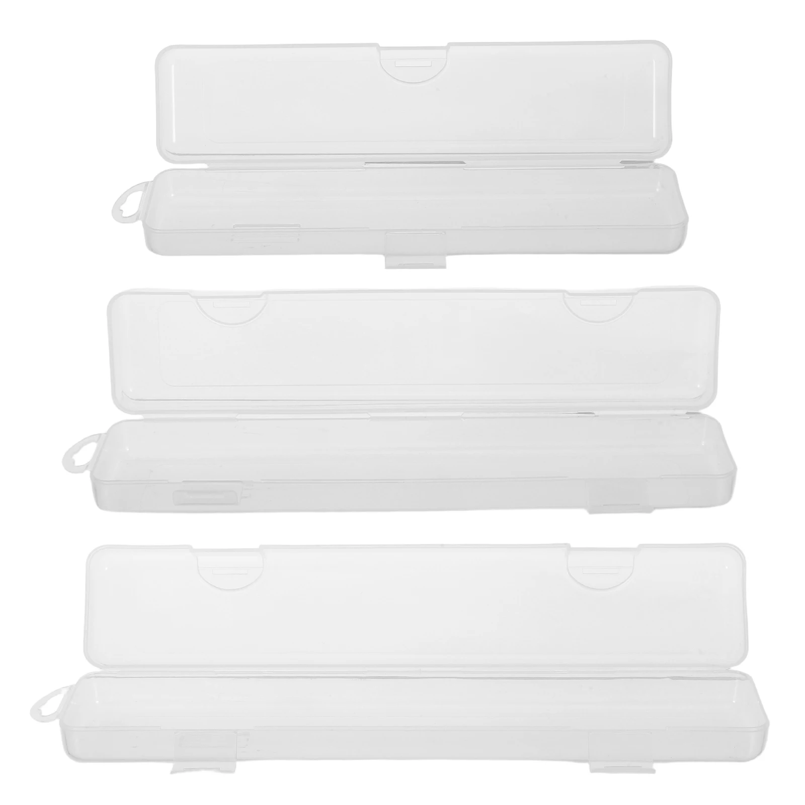 

3Pcs Portable Cutlery Case Transparent Utensil Storage Box with Ventilation Holes Ideal for Camping Picnic Travel Dining and