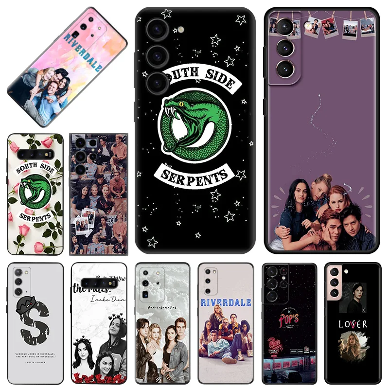 Riverdale South Serpents Soft Phone Cases For Samsung Galaxy S23 S24 Plus S22 Ultra S21 S20 FE S10 5G Note 20 Lite Matte Cover