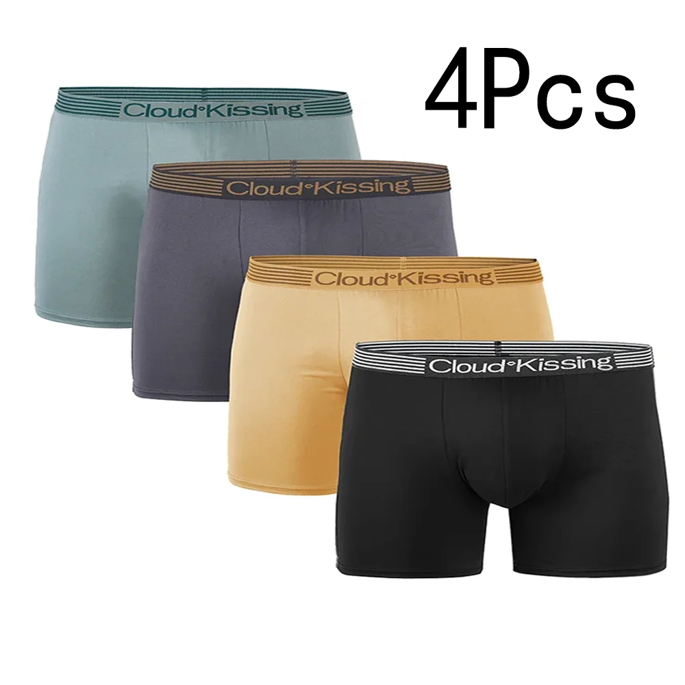 

4 шт./компл. Мужские трусы-боксеры, сексуальные мужские трусы-шорты, набор мужских боксеров, семейные трусы, удобные и дышащие