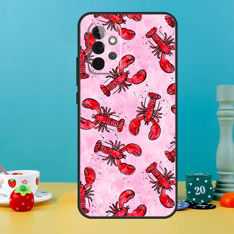 الحيوان جراد البحر الكلاسيكية الحال بالنسبة لسامسونج غالاكسي A05 A36 A56 A26 A16 A53 A33 A13 A12 A32 A52 A55 A35 A15 A54 A34 A14 #4