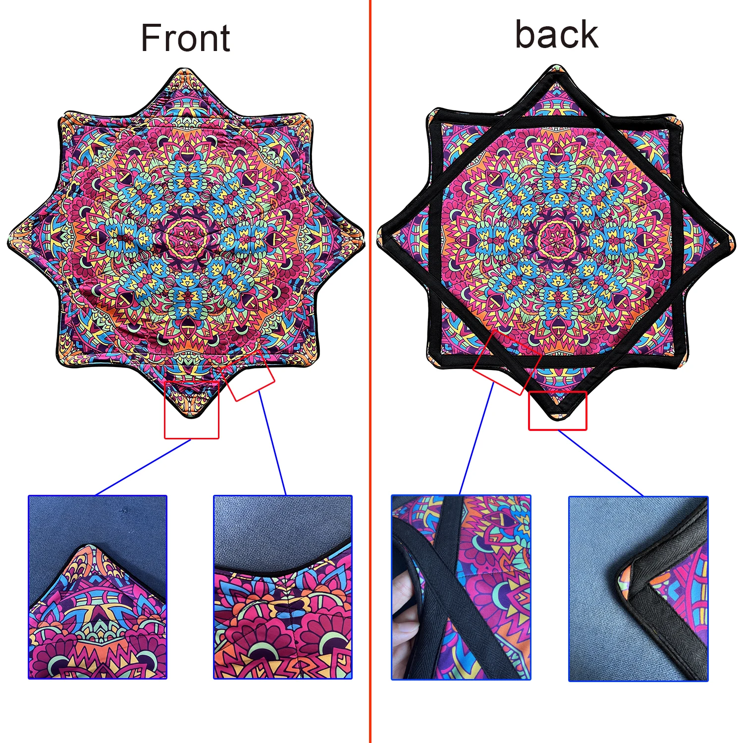 Dapo Spinning Dance Handkerchief Lycra Octagonal Scarf Flying Handkerchief 67cm*67cm Customizable Spinning Handkerchief