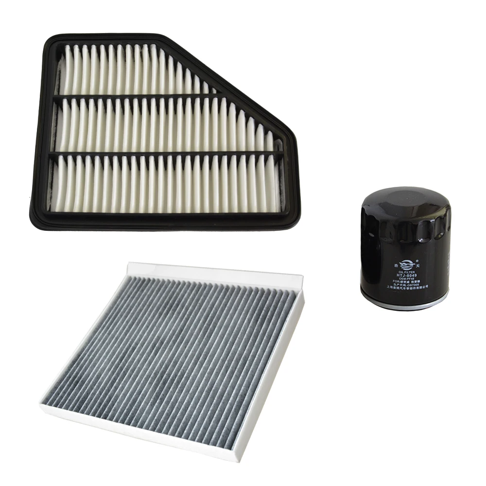 

3Pcs Oil Cabin Air Filter Kit For CHANGAN CS75 (S301) 1.8T 2.0L 2013- — 89017524 12640445 1109013-M01 8119011N02 Car Accessories