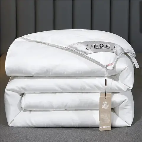Couette en soie de mûrier 100%, beauté saine, travail manuel, couette remplie de soie, Double Queen King, literie Durable, 1 pièce