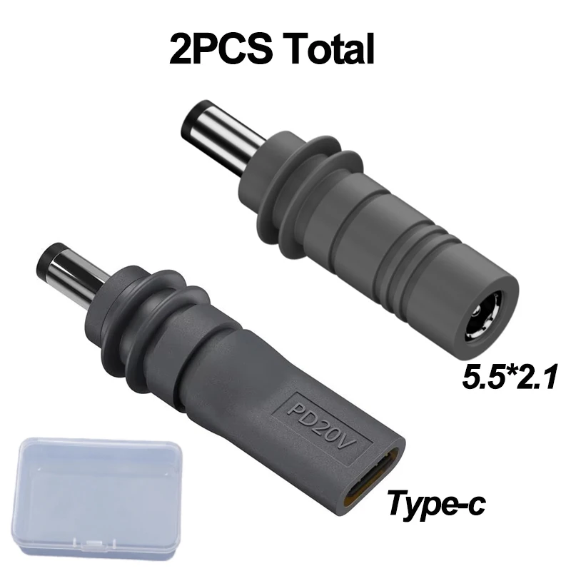 1 Set Type C Male To DC Female Adapter For Starlink Mini DC Power Cable Connection USB PD Plug 5521 For Power Bank Charger
