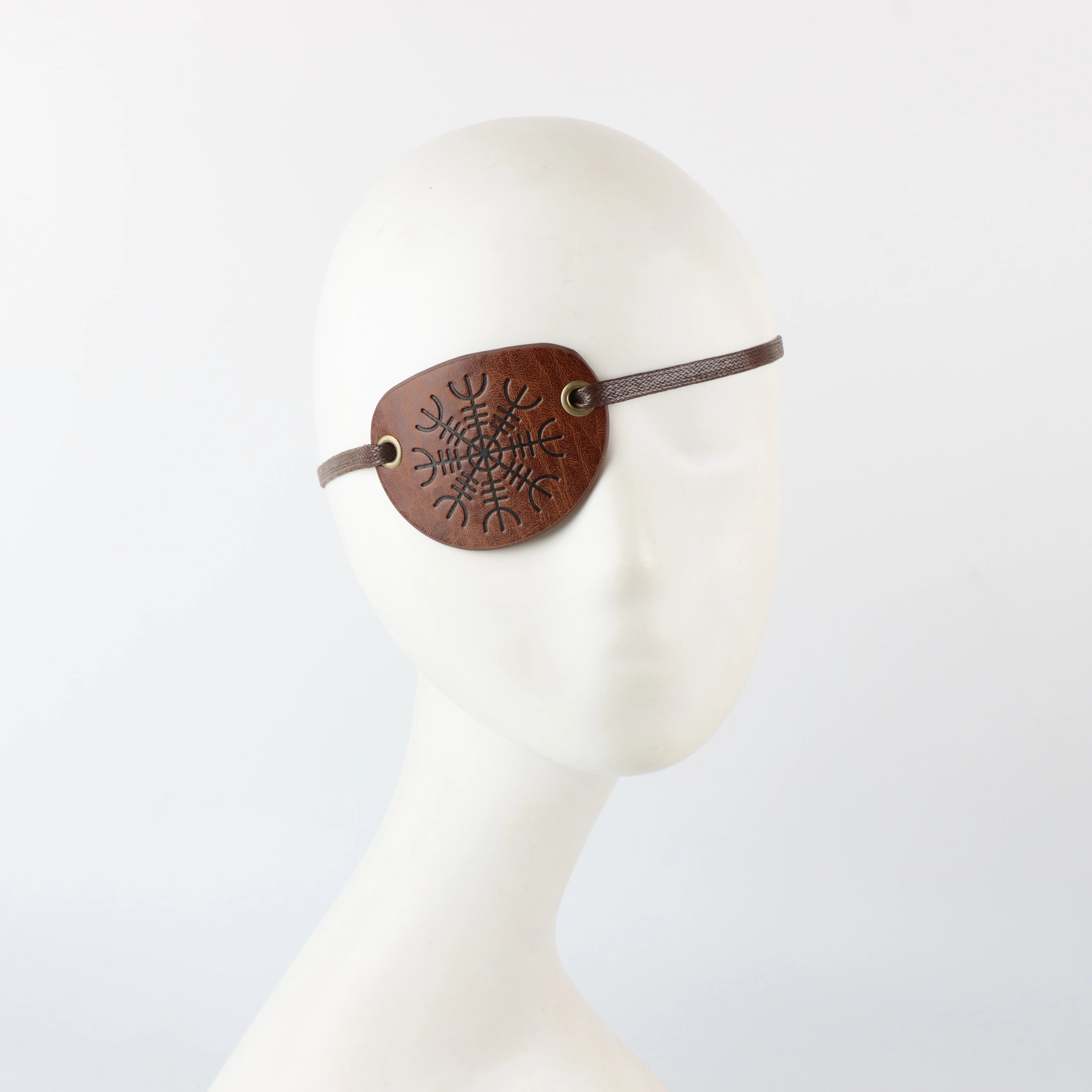 Renaissance Middeleeuwse Piraten Eye Patch Authentieke Piraten Ooglappen Verstelbaar Voor Halloween & Themafeesten Cosplay Kostuum