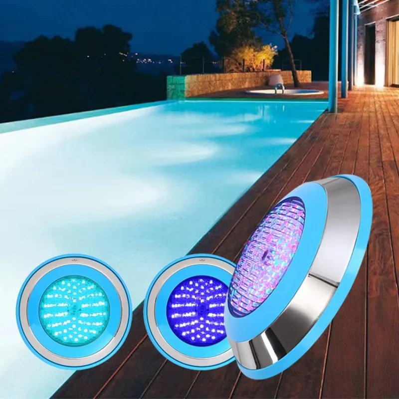 PLP-001 304 Stainless Steel IP68 12v Multicolor Light Emitting Diode Swimming Pool Underwater Light