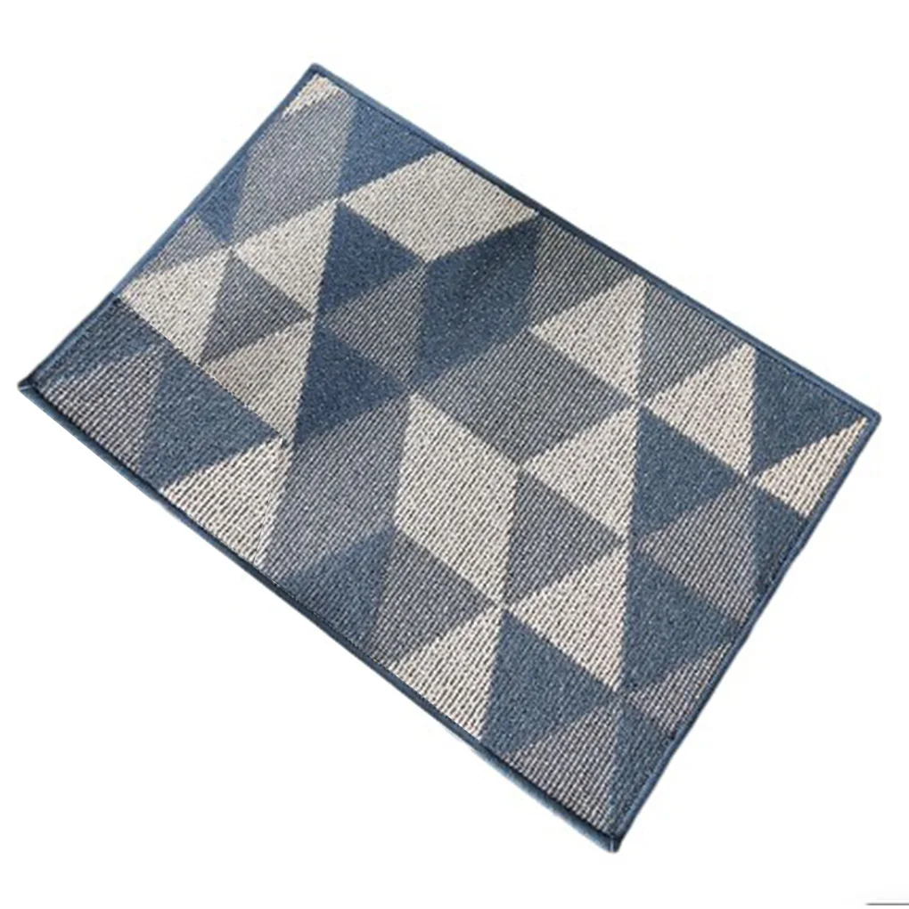 Indoor Doormat Supple Water-Absorbent Non-slide Area Rug Washable Rectangular Floor Mats Hallway Bathroom  Corridors/Gray