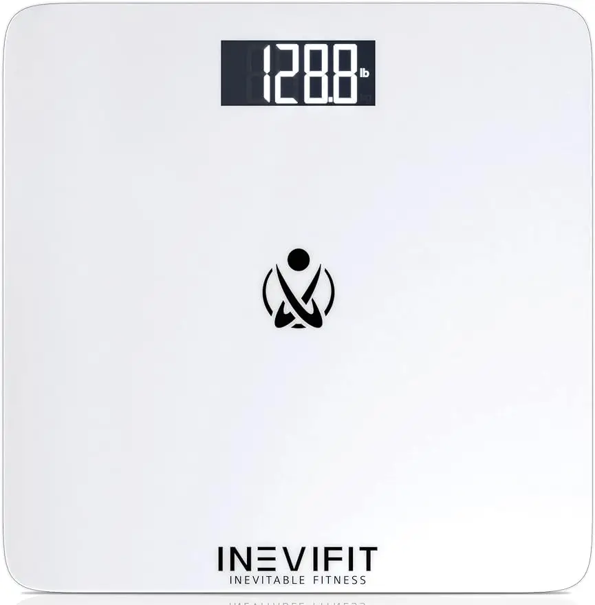 

Bathroom Scale, Highly Accurate Digital Bathroom Body Scale Measures Weight up to 400 lbs. Includes Batteries