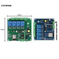 AC 90-250V/DC 7-30V/5V Power Supply ESP8266 ESP-12F WiFi Programmable Development Module 4 Channel Relay Board for  Arduino