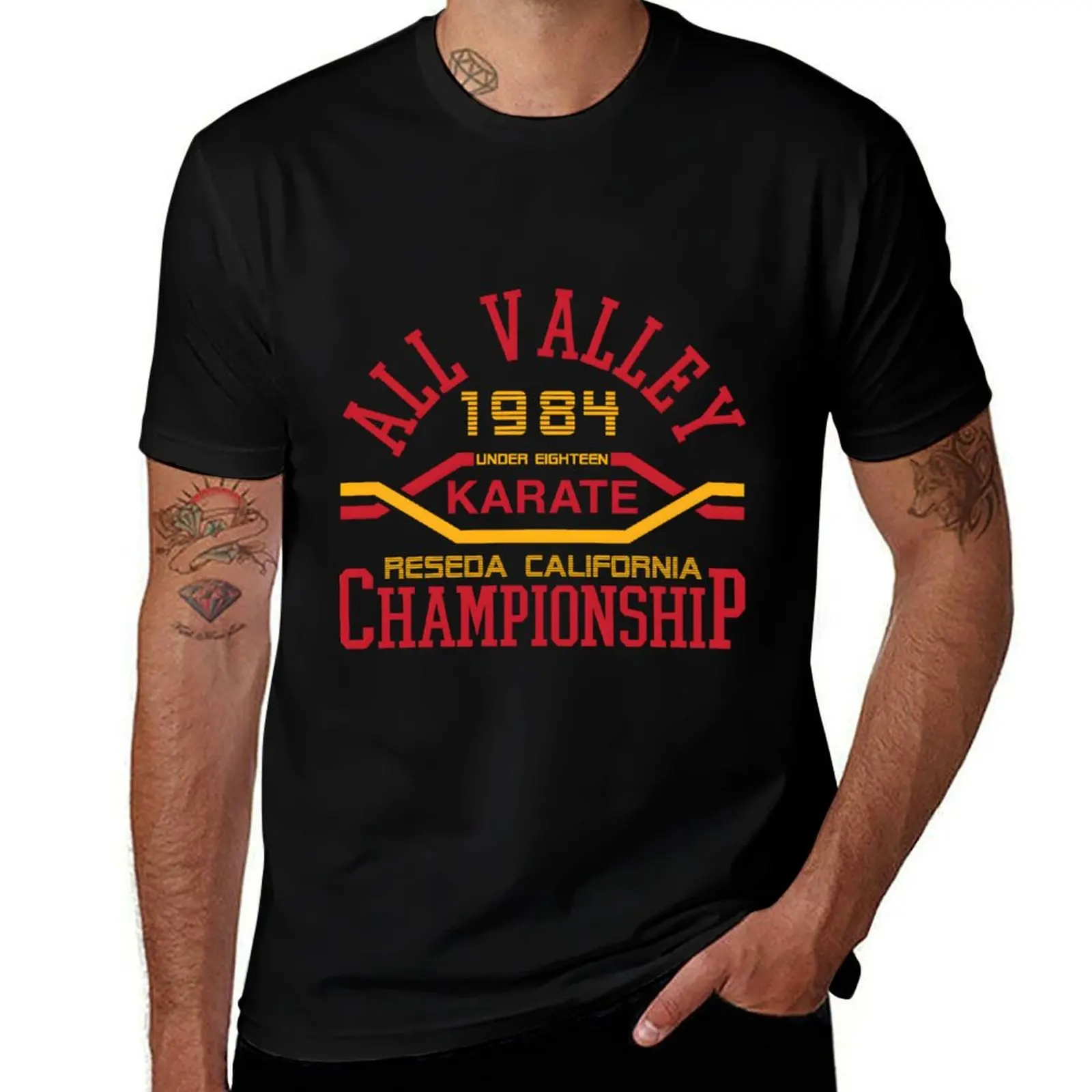 

The Karate Kid All Valley Karate Championship 1984 \t \t\t T-Shirt heavyweights cute tops mens funny t shirts