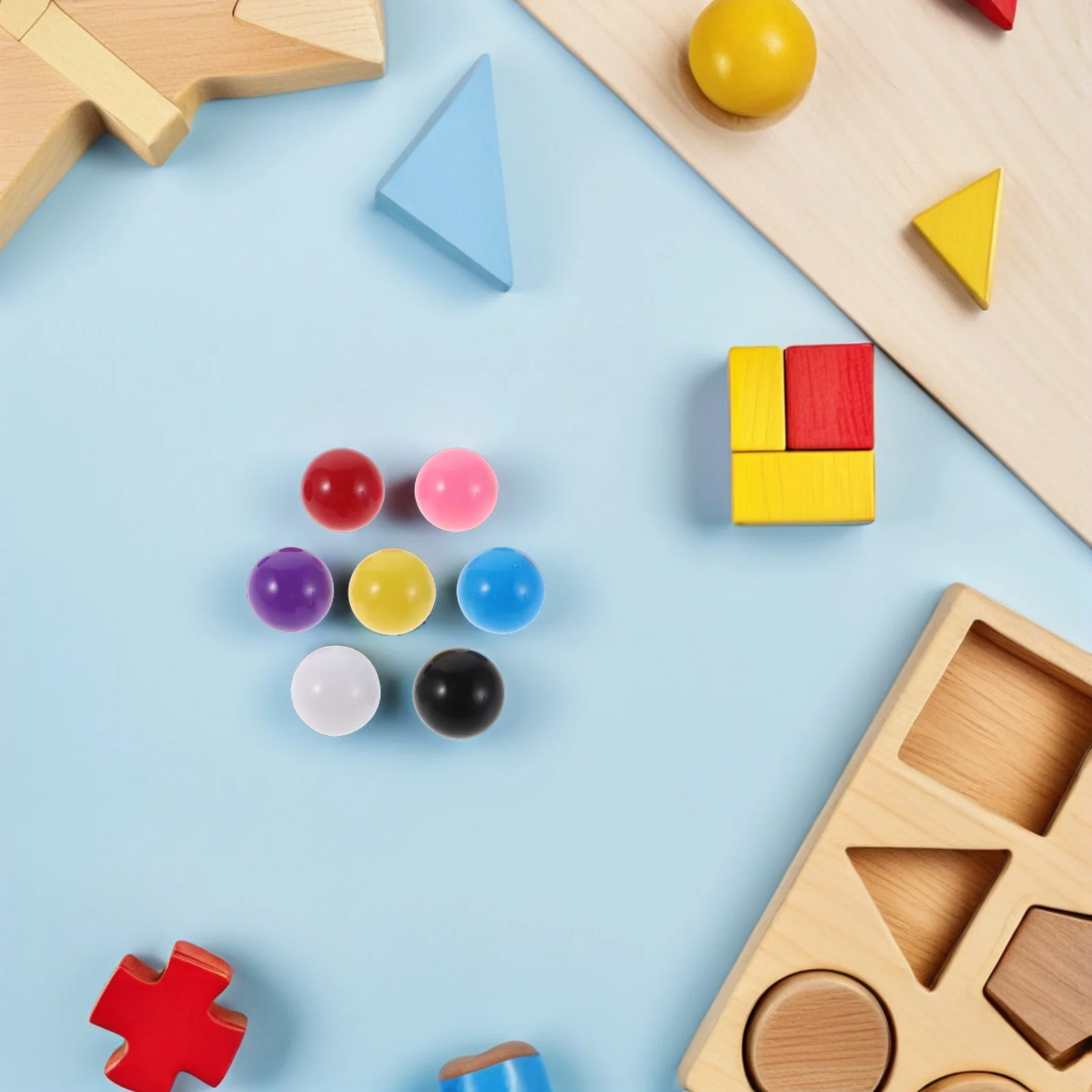 200 Stück bunte chinesische Dame-Murmeln: Kunststoff-Spielbälle für Kinder, Brettspiele, verschiedene kleine Ersatzmurmeln für Mathematik