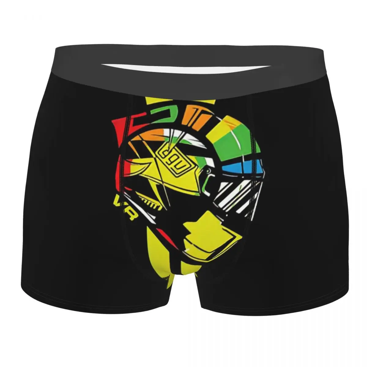 Rossi Motor Racer Underpants Cotton Panties Man Underwear Print Shorts Boxer Briefs