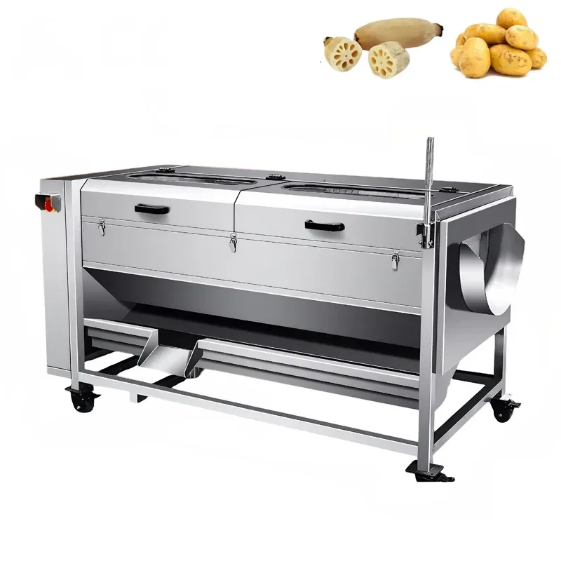 Popular Potato Washing Machine Shredder Vegetable Slicer Peeling and Slicing Device for Home Kitchen Use Efficient Food Prep