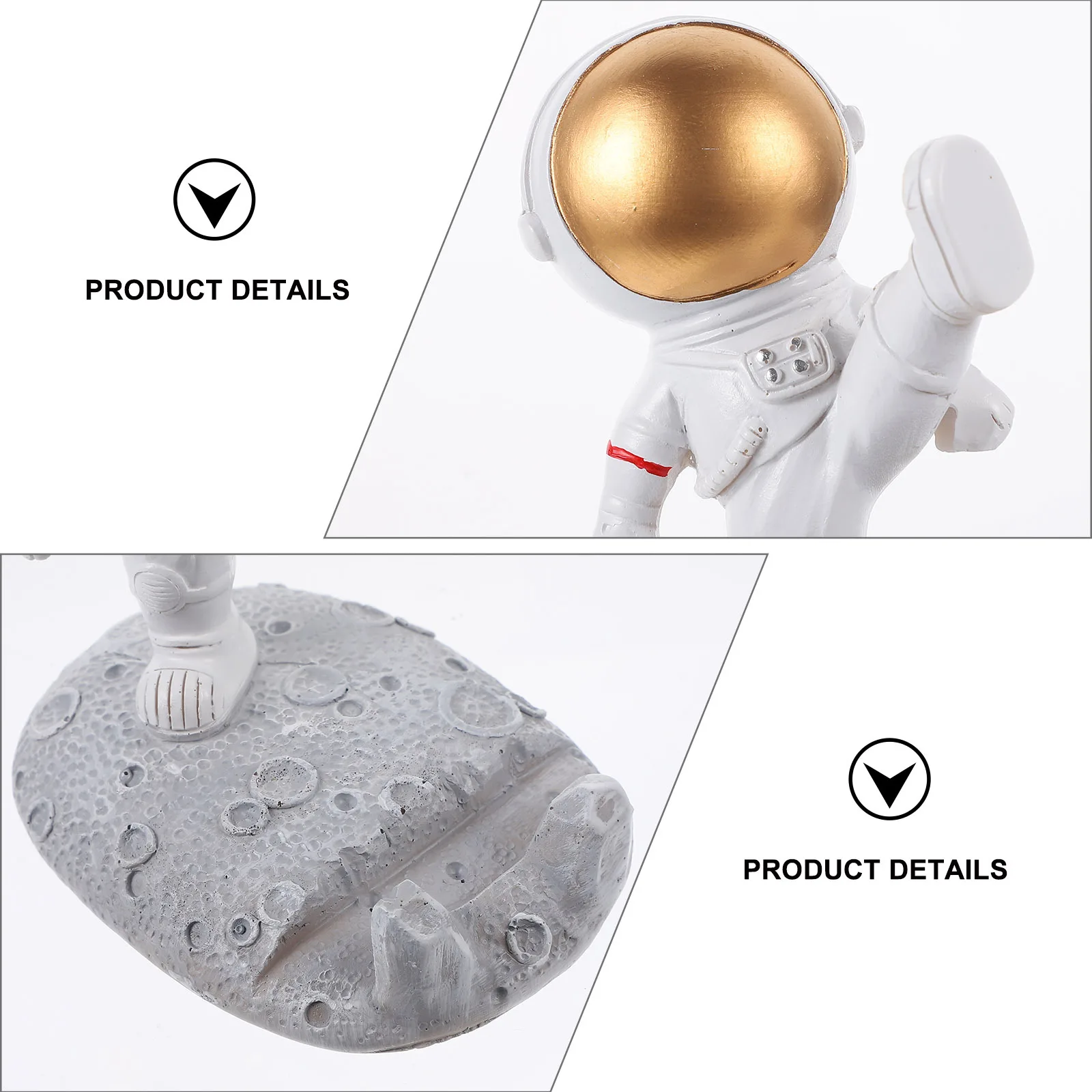 

2Pcs Astronaut Resin Sculpture Ornaments Decorative Home Tabletop Resin Figures Space Theme Decorations for Room