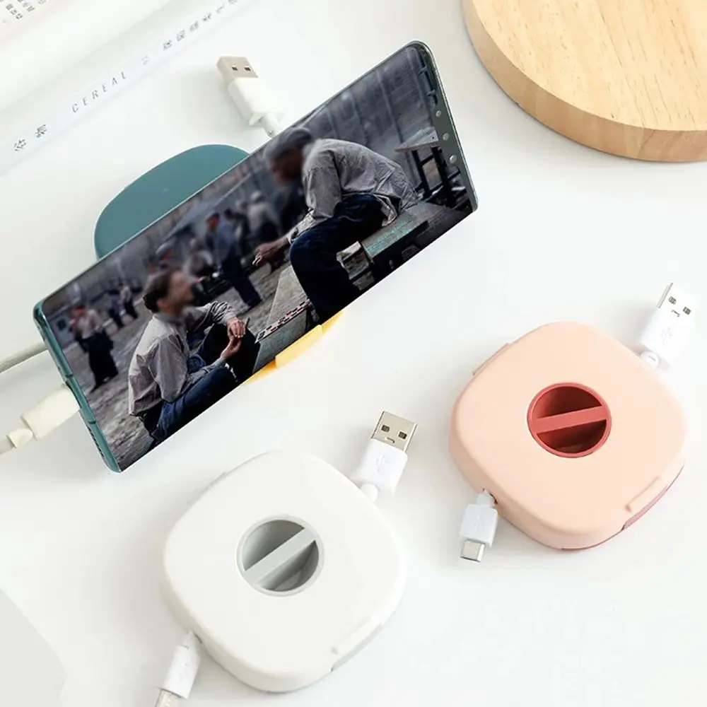 Cable Organizer Plastic Multifunctional Mouse Wire Earphone Cord Winder Box Phone Holder Accessories