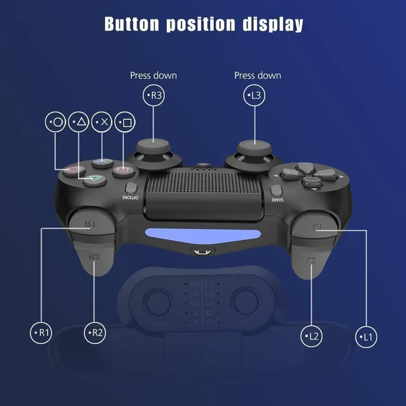 Máquina de accesorios de botón trasero de controlador extendido, botón trasero de Joystick con adaptador de llave Turbo para PS4, accesorios para Gamepad