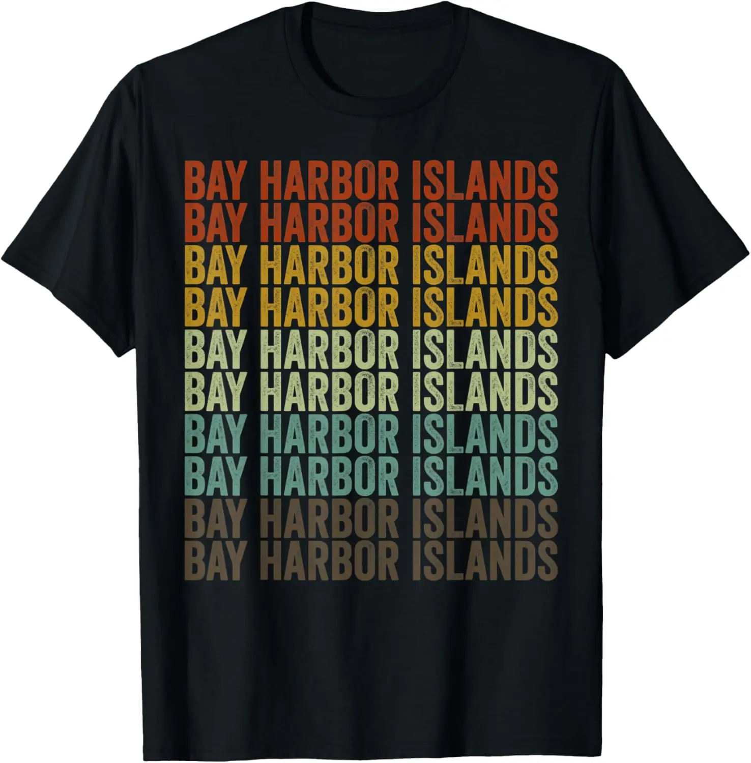 Bay Harbor Islands City Retro T-Shirt