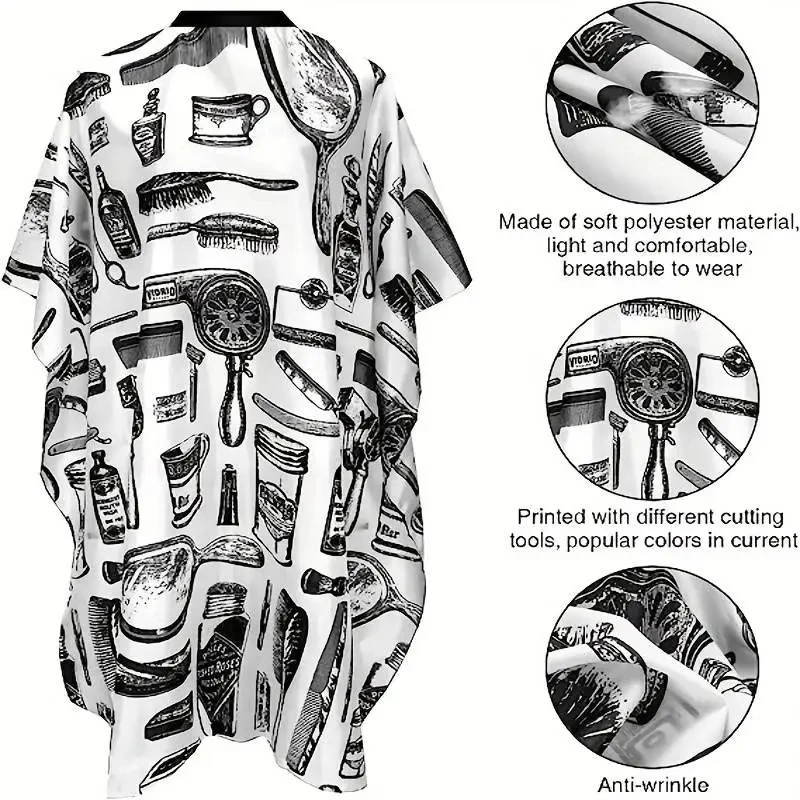Professional Hair Cutting Apron Salon Barber Cape Hair Cutting Waterproof Cloth Hair Cutting Apron Barber Accessories view 2