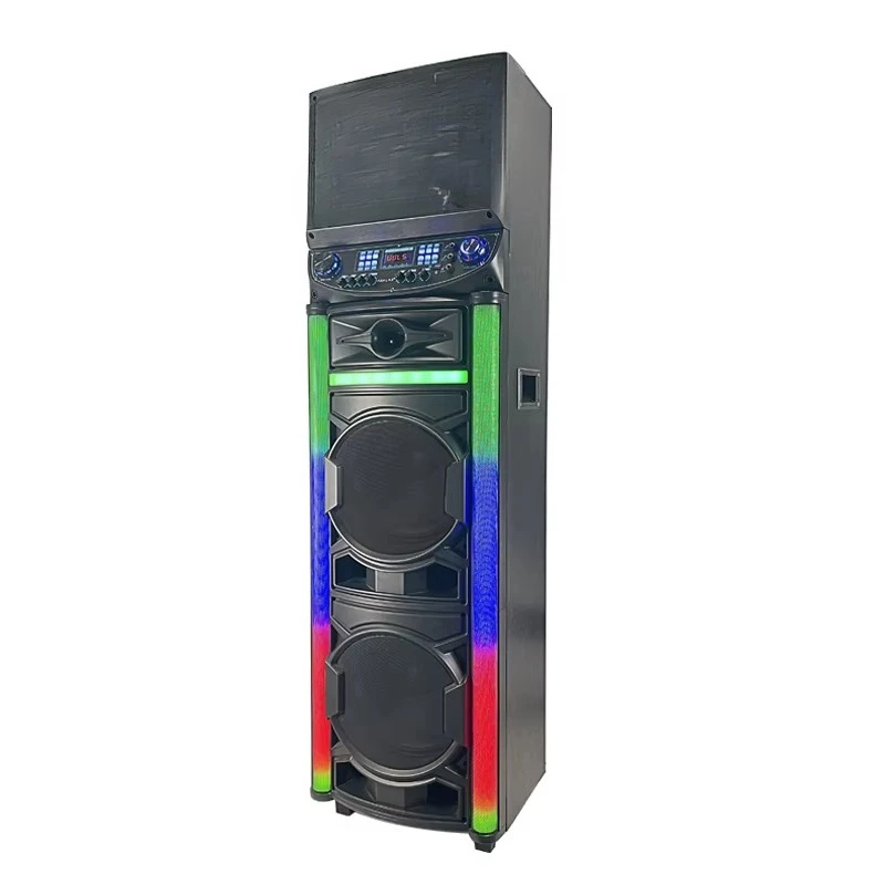 2 * 12 inch screen speaker high power bluetooth party speaker with diode