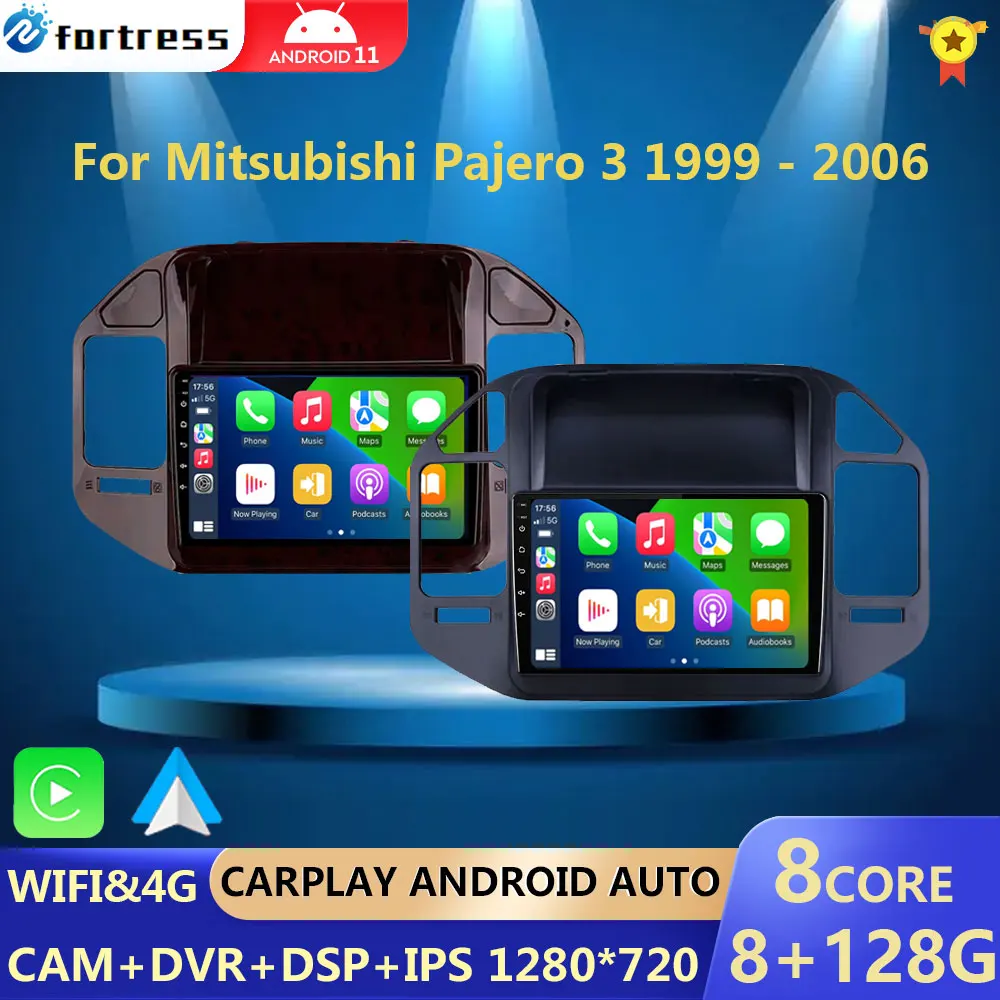 

For Mitsubishi Pajero 3 V70 V60 1999 - 2006 Car Radio Multimedia Video Player Navigation GPS Android 10 No 2din 2 din dvd