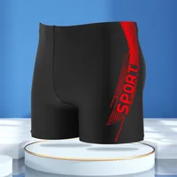 'Sport' Print Board Shorts, Quick-drying Drawstring Men's Swim Trunks, Men's Swimwear, Shorts for Summer Beach Pool 3