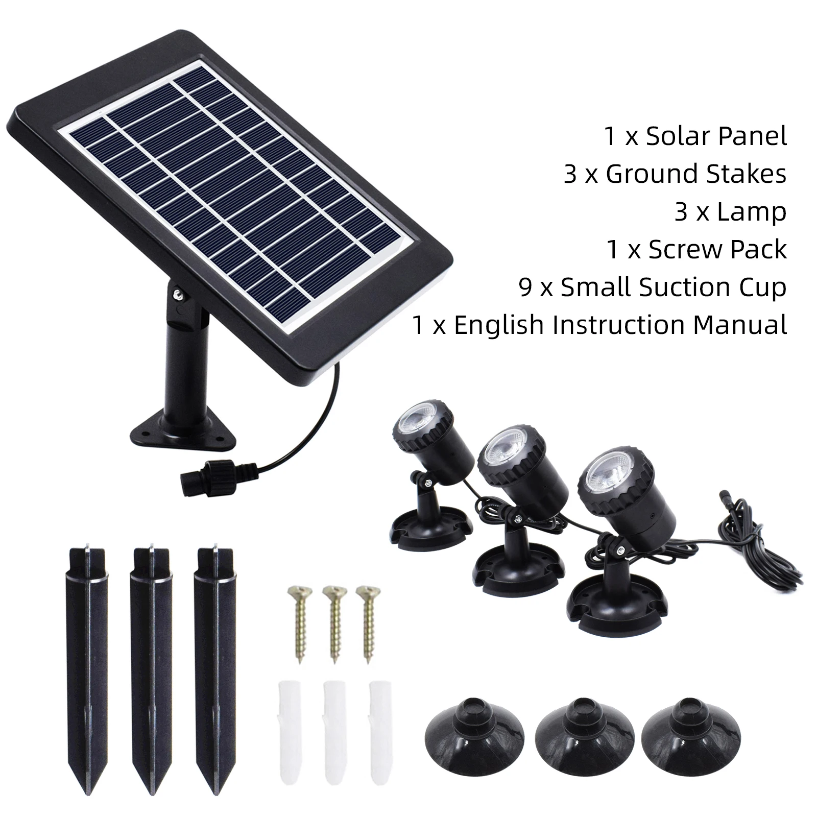 LED-Solars trahler wasserdicht solar betriebene Gartenteich Licht RGB Farbe Rasen Hinterhof Beleuchtung Outdoor-Sicherheit Landschafts lampe