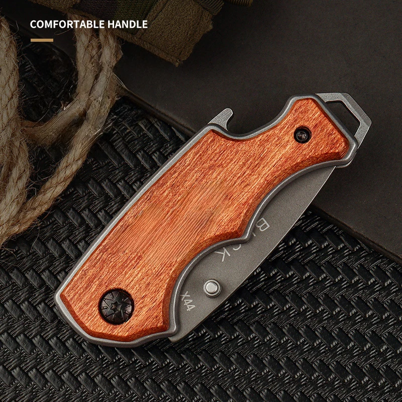 Outdoor camping folding knife, EDC portable folding knife, mini knife, self-defense knife, box knife, key chain knife