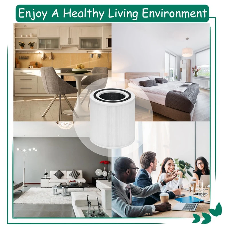 قطع غيار بديلة لمرشح TT-AP005 لجهاز تنقية الهواء Taotronics TT-AP005، فلتر مسبق 3 في 1، فلتر H13 درجة True HEPA