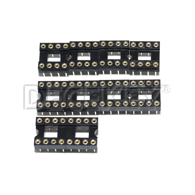 20pcs/lot DIP-8 Round IC SOCKET 8 PIN 8PIN 8P Round Hole DIP IC Sockets Adaptor Solder Type New Original Free Shipping