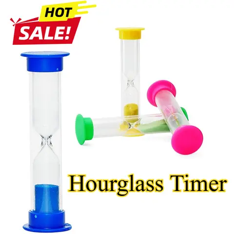 Bright Hourglass set student Gifts colorful Drop-proof plastic small Hourglass Klepsydra Decorative Oraments sand Watch clock