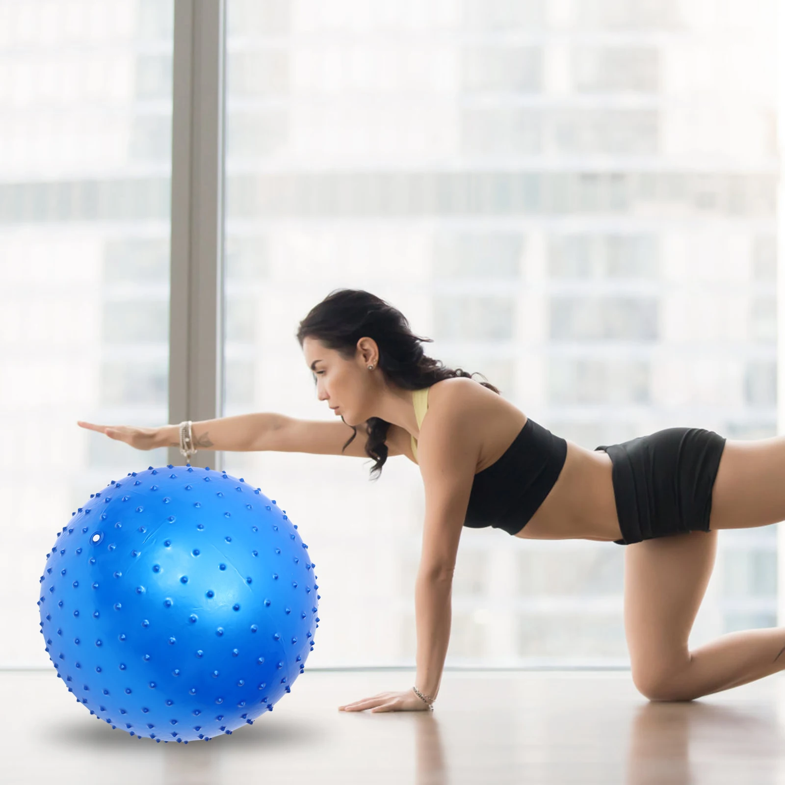 

Compact Exercise Ball for Muscle Relaxation and - Multi-Use Yoga Pilates Ball for Adults Pregnant Women