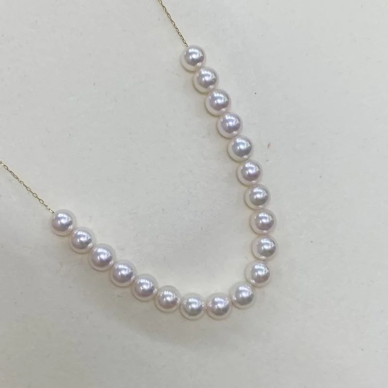 

SGARIT 925 Sterling Silver Aurora Freshwatersmiling Face Fringe Pearl Necklace Women's Temperament Jewelry Sweet Accessories