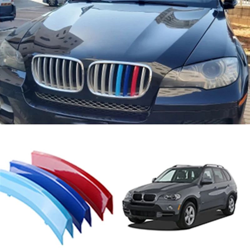 For-BMW X5 E70 2008-2013 X6 E71 2008-2011 Front Kidney Grille Decorative Parts Performance Style Grille Cover Clip Trim