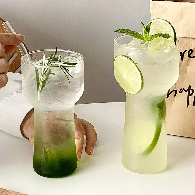 

Coffee Cups Crystal Glasses Glass Water Cup Cold Kitchen Drinkware Coffee Latte Glass Iced Juice Milk Water Bottle Bar Cups