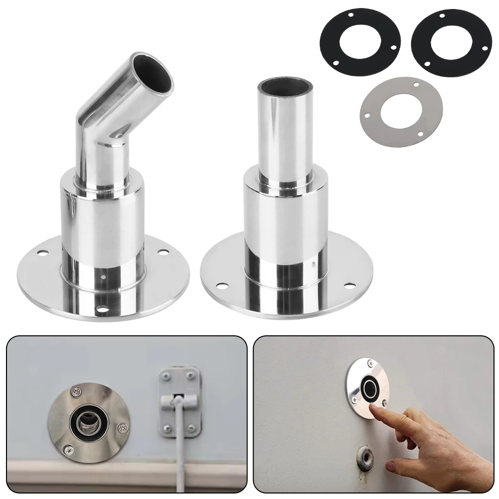 Universal Stainless Steel Thru Hull Exhaust Fitting Tube Pipe Air Diesel Vent Heater 24mm Socket Hardware Part