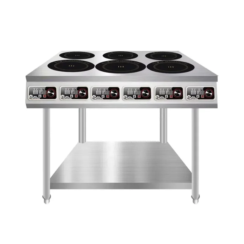 

3500W 4-Burner Commercial Induction Hob | InSmart WM-03 Stainless Steel Rack-Style Cooker 220V